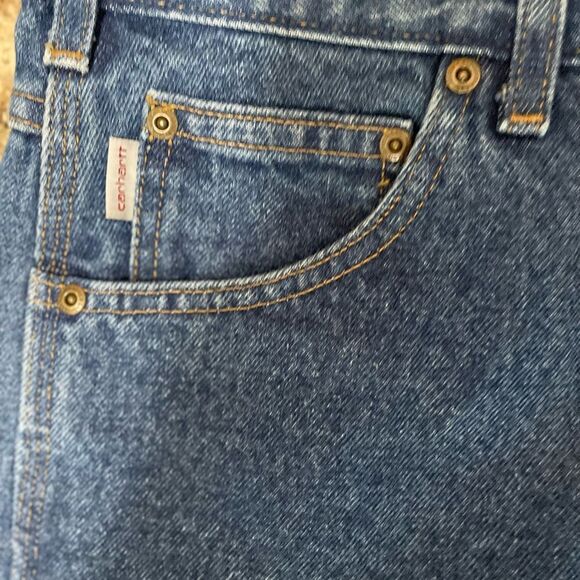 Carhartt B171 DST Carpenter Jeans Relaxed Workwear Mens Pants 42x30 - Picture 3 of 8